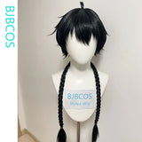[Styled] Wuthering Waves Rover Cosplay Wig Male Black Short Hair 98CM Long Braid Main Character Resonator Halloween Party