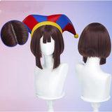 [Styled Wig]The Amazing Digital Circus ‌Pomni‌ Halloween Uniform Carnival Party Play Role Clothes