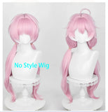 [Styled Wig]‌Encore Wig Game Wuthering Waves Cosplay Wig Women 80CM Pink Cute Long Hair Encore Heat Resistant Wig