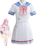 Urawa Hanako Cosplay Costume Game Blue Archive Women's White Uniform Dress Anime For Halloween Carnival Stage Party Outfit Wear