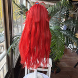 [Styled Wig]Argenti Cosplay Wig Game Honkai Star Rail HSR Women Men Red Long Curly Hair Role Play Props Halloween Party Wig