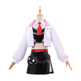Red Hood Cosplay Pink White Jacket Costume Goddess of Victory: NIKKE Top Skirt Bag Set For Perfromance Halloween Roleplay