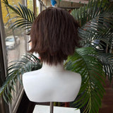 [Styled Wig]Jumin Han Cosplay Wig Game Anime Woman Man Dark Brown Short Hair For Halloween Party Heat Resistant Synthetic Wigs