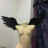 Dorothy Cosplay Costume Women White Or Black Small Pearl Cotton Wings Dorothy Cosplay For Halloween Carnival Fancy Party Wings
