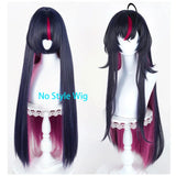 [Styled Wig]‌Shinku Cosplay Wig Game Neverness To Everness Women Black Mixed Purple Long Hair 88CM For Hallowmas Comicon Party