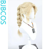 [Styled Wig]I dentity V Lace Front Wig Mixed Gold Reporter COS Hairy Girl Style Wig Set