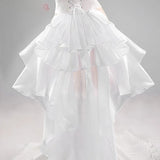 HMS Sirius Cosplay Costume Game Azur Lane White Sexy Dress Bridal Outfit‌ Wedding Gown Halloween Carnival Role Play Set S-L