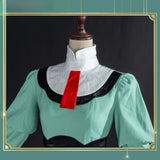 Sapphire Cosplay Costume Anime The Ribbon Hero Women Green Long Dress With Headwear Full Set Role Play Outfit Theme Party S-XL