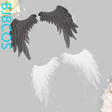 Versatile Wings Cosplay Game Anime Black And White Big Wings Costume Prop Halloween Christmas Decoration Party Angel Wings