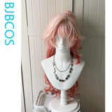 [Styled Wig]‌‌Haruka Cosplay Wig Game Arknights: Endfield Women Mixed Pink 80CM Curly Hair For Halloween Carnival Party Wig