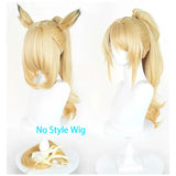 [Styled Wig]‌Sigrid De L'Azur Cosplay Wig Game Zenless Zone Zero ZZZ Golden Ponytail Long 70CM Ears And Tails Anime Wig