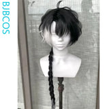 [Styled Wig]Jingran Cosplay Wig Game Wuthering Waves Women Man 100CM Black Mixed White Or Green Long Hair Halloween Party Wig