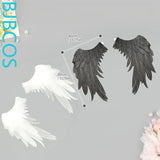 Versatile Electric Big Wings Cosplay Game Anime Angel Black White Wings Costume Prop Halloween Christmas Decoration Party Wings