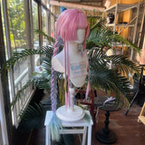 [Styled Wig]Cyrene Cosplay Wig Game Honkai Star Rail HSR Casual Streetwear Woman Long Mixed Pink Braided Hair For Halloween Wig
