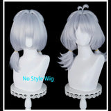 [Styled Wig]‌Dracaene Sunbringer Cosplay Wig Game Zenless Zone Zero ZZZ Women Grey Hair 48CM Anime Halloween Carnival Role Play