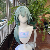 [Styled] Anaxa Wig Game Honkai Star Rail Anaxa Male Cosplay Wig Short Green Hair Halloween Wig