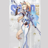 [Styled Wig]‌Sigrid De L'Azur Cosplay Wig Game Zenless Zone Zero ZZZ Golden Ponytail Long 70CM Ears And Tails Anime Wig