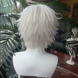 [Styled Wig]Agate Cosplay Wig Tongari Boushi Anime Fantasia Short White Hair Props Carnival Halloween Costume Accessories