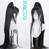 [Styled Wig]Hanfu ancient style round neck robe young man cosplay wig Chu Wanning ink burning versatile half tied ponytail