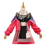 Sengoku Yuno Nakamachi Arale Cosplay Costume Anime BanG Dream Pink Jacket Skirt Yellow Print Skirt Idol Stage Perfromance XS-3XL