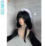 [Styled Wig]Chisa Cosplay Wig Game Wuthering Waves Women 85CM Black Long Hair Swimsuit Halloween Heat Resistant Synthetic Wig