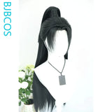 [Styled Wig]Chen Shen Cosplay Wig Game Where Winds MEET Long Black High Ponytail Hair Antique Style Versatile NPC Shaped COS Wig