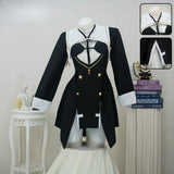 Frieren Cosplay Costume Anime Frieren: Beyond Journey's End Dress【S-3XL】Size Black And White Halloween Party Outfit Women Girls