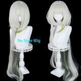 [Styled Wig]Kal'tsit Esperanta Cosplay Wig Game Arknights Womens Light Hair Hairpiece For Cosplayer Halloween Costume Party