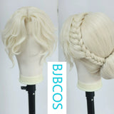 [Styled Wig]I dentity V Red Lady's Illusory Night Tide COS Lace Front Wig Silver White Wig Set