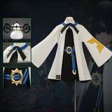 Muku‌ Cosplay Costume Anime Man Or Woman Clothes White And Black Hat Full Set Muku‌ Halloween Costume XS-2XL