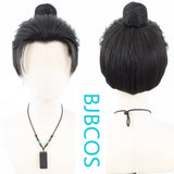 [Styled Wig]Wig tie Hanfu COS long bangs texture hair flowLace Front Wig three pointed lace hair cover