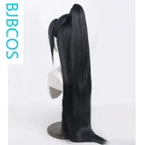 [Styled Wig]Ancient Hanfu men's cosplay wig against the water, cold leaves, and a versatile semi tied high ponytail