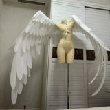 Rem Yukito‌ Cosplay Costume Women Men White Pearl Cotton Big Wings Cosplay Lolita For Halloween Carnival Fancy Party Prop