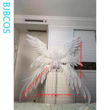 Versatile Wings Cosplay Prop Women Man Pearl Cotton Lolita Versatile Angel Devil White Wings Cosplay Halloween Carnival Party