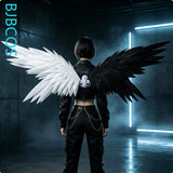 Electric Wings Cosplay Custom Anime Foldable Black And White Versatile Angel Pearl Cotton Demon Wings Cosplay Halloween Prop