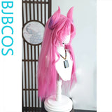 [Styled Wig]League of Heroes  Star Guardian Kasha Cos Corn Beard Hairy Girl Patch Style Wig Set
