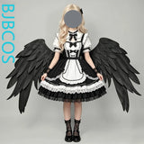 Versatile Wings Cosplay Game Anime Black And White Big Wings Costume Prop Halloween Christmas Decoration Party Angel Wings