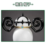 Muku‌ Cosplay Costume Anime Man Or Woman Clothes White And Black Hat Full Set Muku‌ Halloween Costume XS-2XL