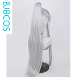 [Styled Wig]Qin Chelin and Deep Space Silver White cosplay wig with lace Lace Front Wig antique style high ponytail in front
