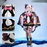 Ace Taffy Cosplay Costume Virtual YouTuber VTuber Japanese-style JK Uniform Cloak Skirt Woman Halloween Christmas Party Suit