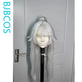 [Styled Wig]Zibai Cosplay Wig Game Genshin Impact For Women Silver 85CM Length Hair Halloween Christmas Role Playing Party