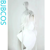 [Styled Wig]Ashes of the Kingdom‌ Silver white Lace Front Wig COS straight hair repair wig cover