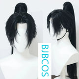 [Styled Wig]Ashes of the Kingdom‌ Shiyi Princess Black Lace Front Wig Short Hair Imitation Full Tie High Ponytail COS Wig Set