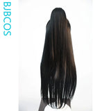 [Styled Wig]Ancient Style Heroine Cosplay Wig Long Black High Ponytail Hair Antique Style Versatile NPC Shaped COS Wig Halloween