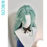 [Styled Wig]Il Dottore Cosplay Wig Game Genshin Impact Men The Doctor Mixed Blue Long Hair For Party Role Play Halloween Wigs