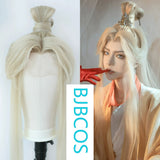 [Styled Wig]Ashes of the Kingdom‌ Lace Front Wig Light Gold COS Zhang Zhongjing Wig Set, Ancient Style