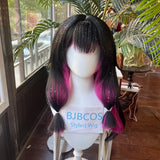 [Styled Wig]Columbina Hyposelenia Cosplay Wig Game Genshin Impact Woman Long 105CM Mixed Black Hair For Halloween Party Wig