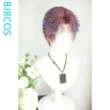 [Styled Wig]Universal Cosplay Lace Front Wig Anime Men Korean Teenage Versatile Style Slightly Curled And Fragmented Texture Wig