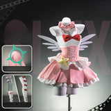 Aria Cosplay Costume Game Zenless Zone Zero ZZZ White And Pink Dress Outfit Carnival Halloween Anime Game Role Play Uniform
