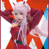 02 Zero Two Cosplay Costume DARLING in the FRANXX Cosplay DFXX Women Costume Full Sets Dress With Headwear